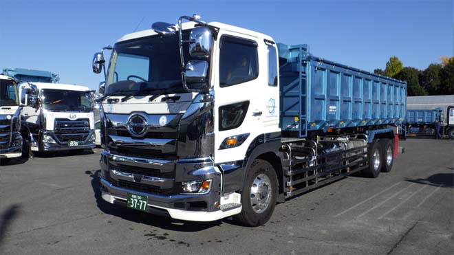 大型天蓋ロングダンプ車