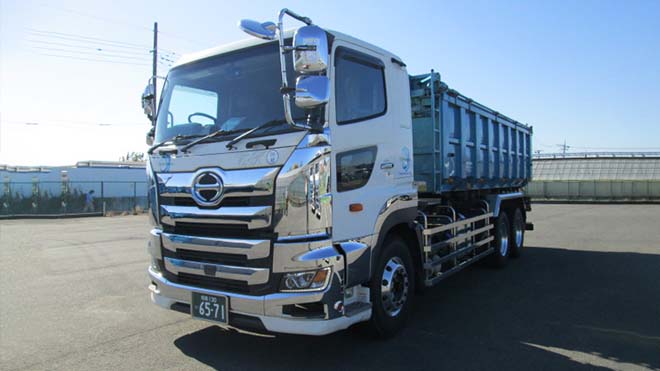 大型天蓋ダンプ車