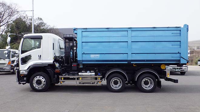 脱着装置付増トンコンテナ車